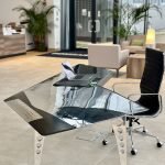 Desk made from upcycled tailplane from an Electric Lightning aircraft