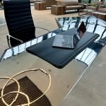Desk made from upcycled tailplane from an Electric Lightning aircraft