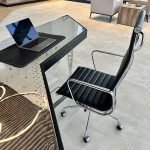 Desk made from upcycled tailplane from an Electric Lightning aircraft