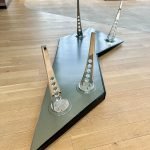 Desk made from upcycled tailplane from an Electric Lightning aircraft
