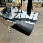 Desk made from upcycled tailplane from an Electric Lightning aircraft